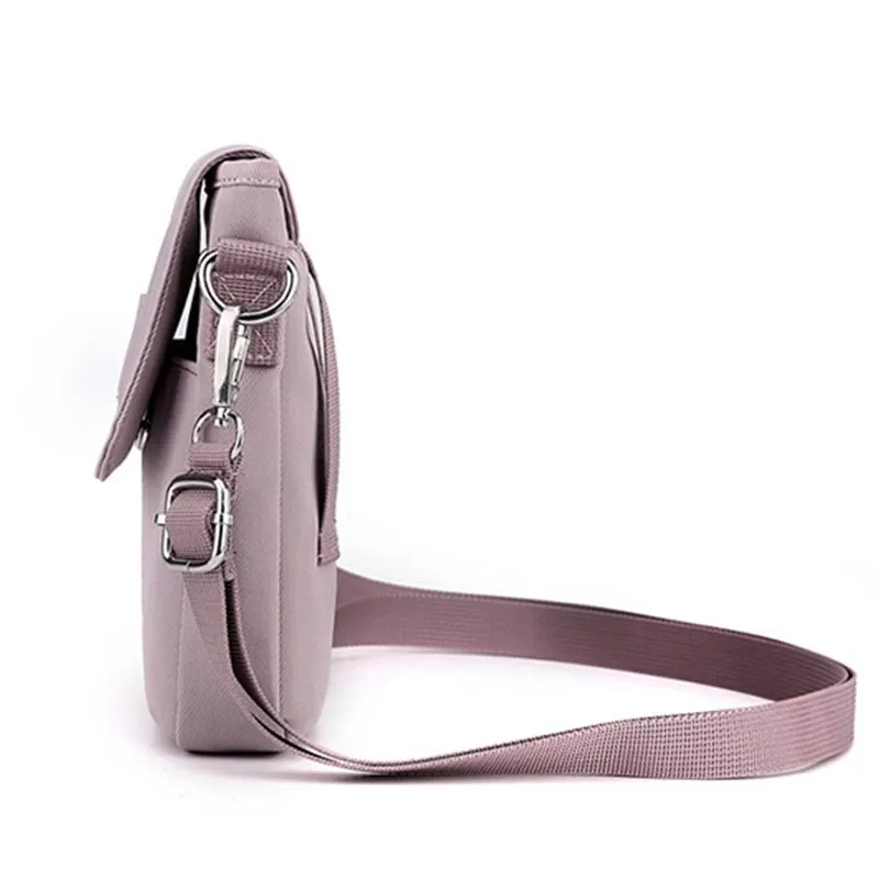 Waterproof Nylon Crossbody Bags Phone Bags with Adjustable Straps