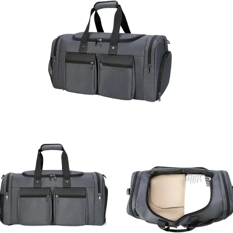 Waterproof Travel Duffel Bag With Shoe Compartment