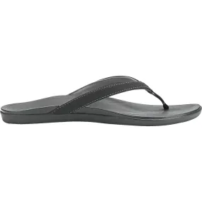 Women's OluKai Ho'opio Onyx/Onyx Synthetic