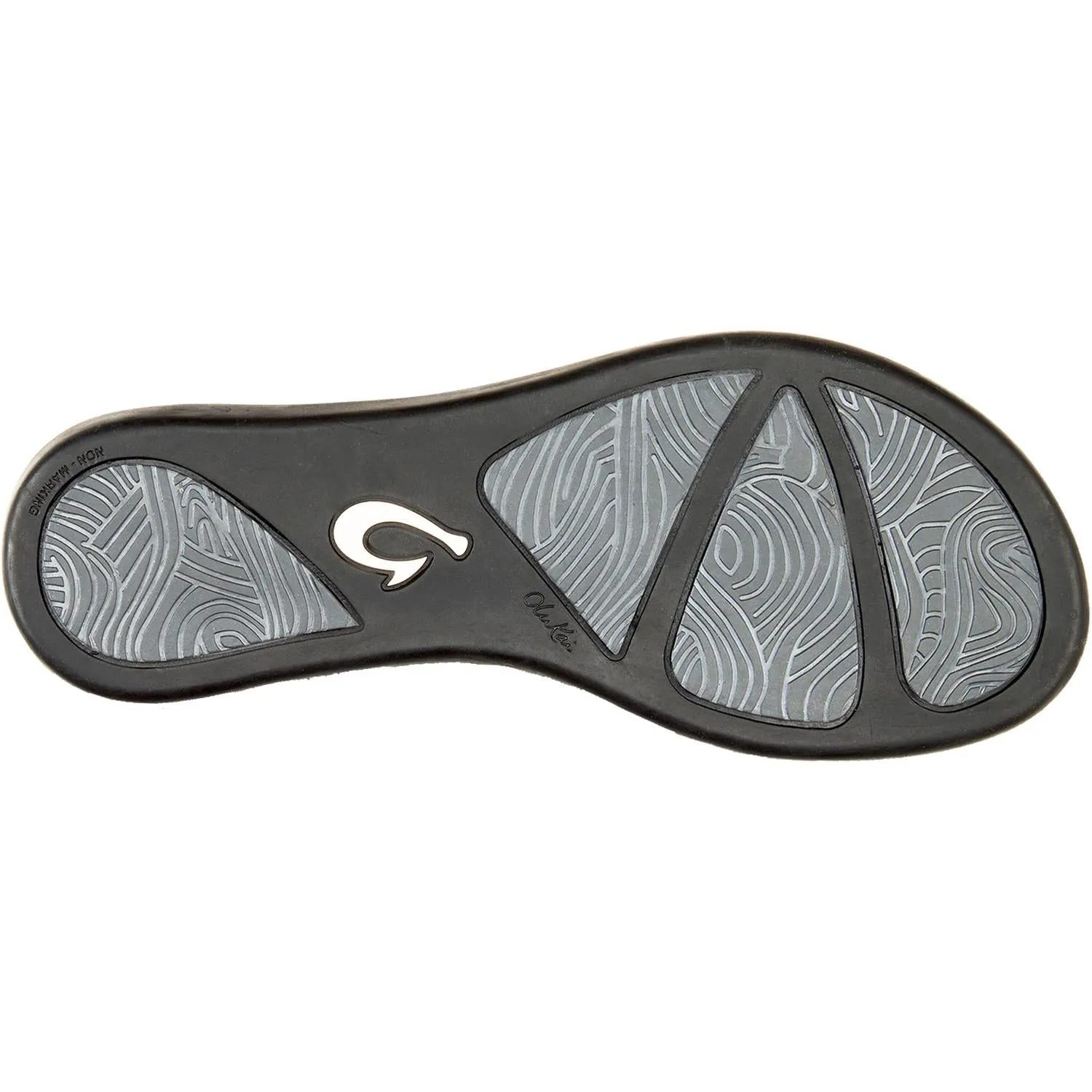 Women's OluKai Ho'opio Onyx/Onyx Synthetic