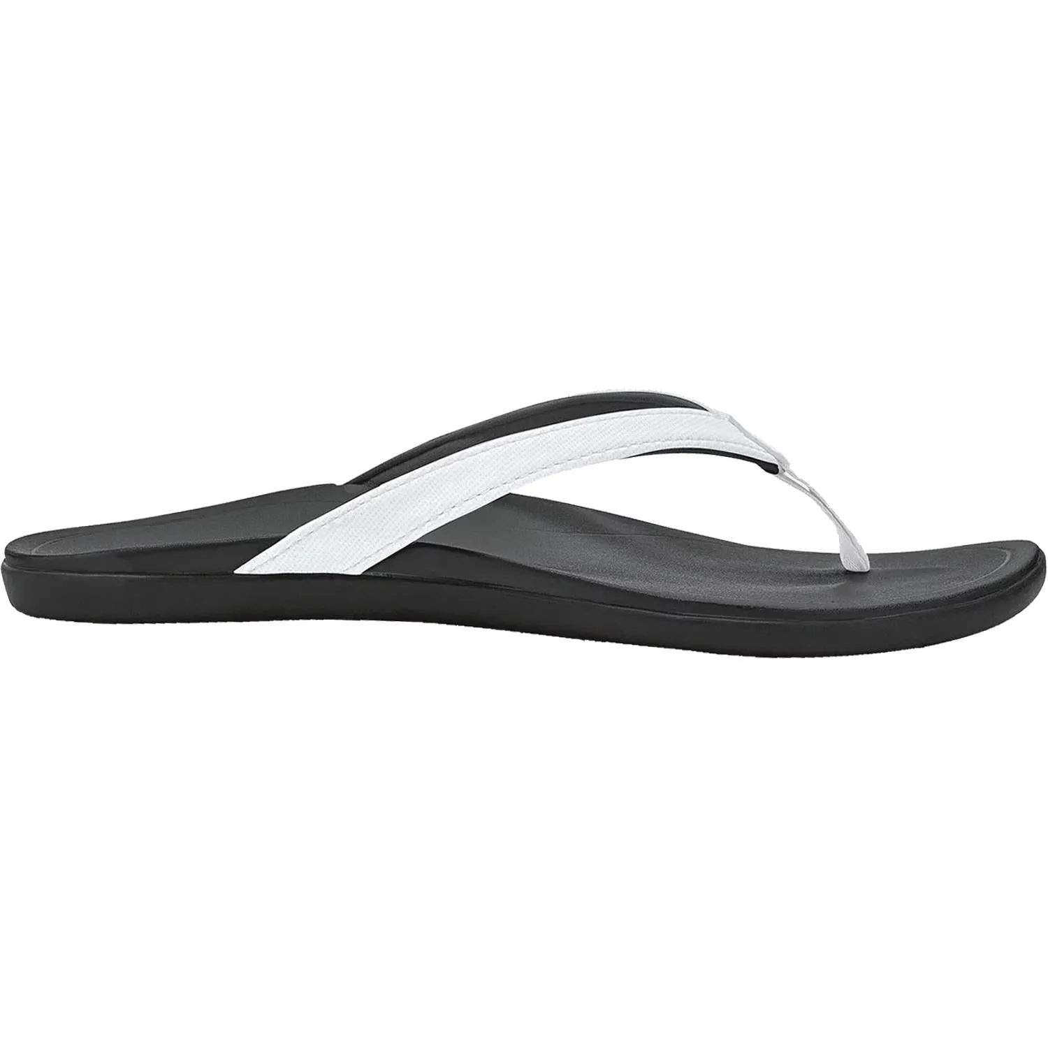 Women's OluKai Ho'opio White/Onyx Synthetic