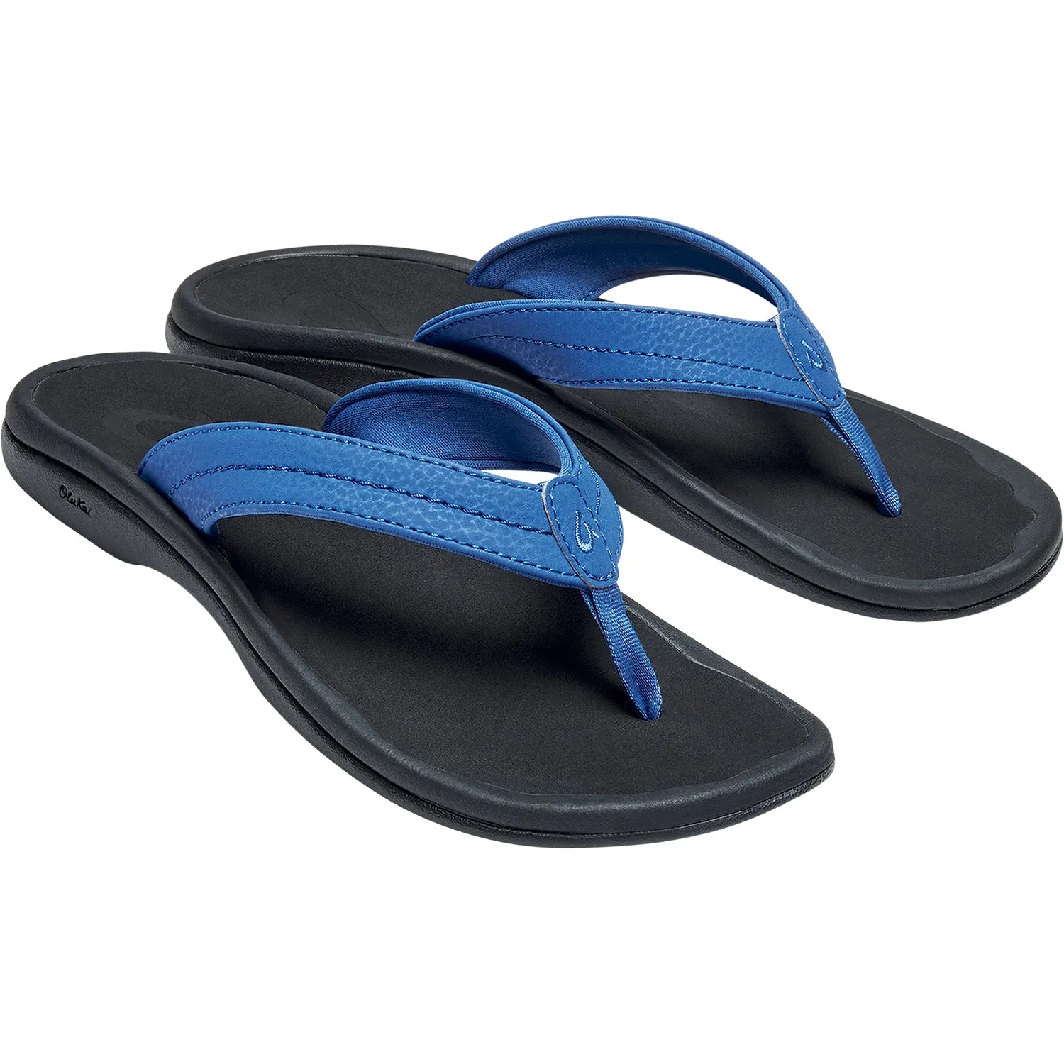 Women's Olukai Ohana Blue Mist/Black Synthetic
