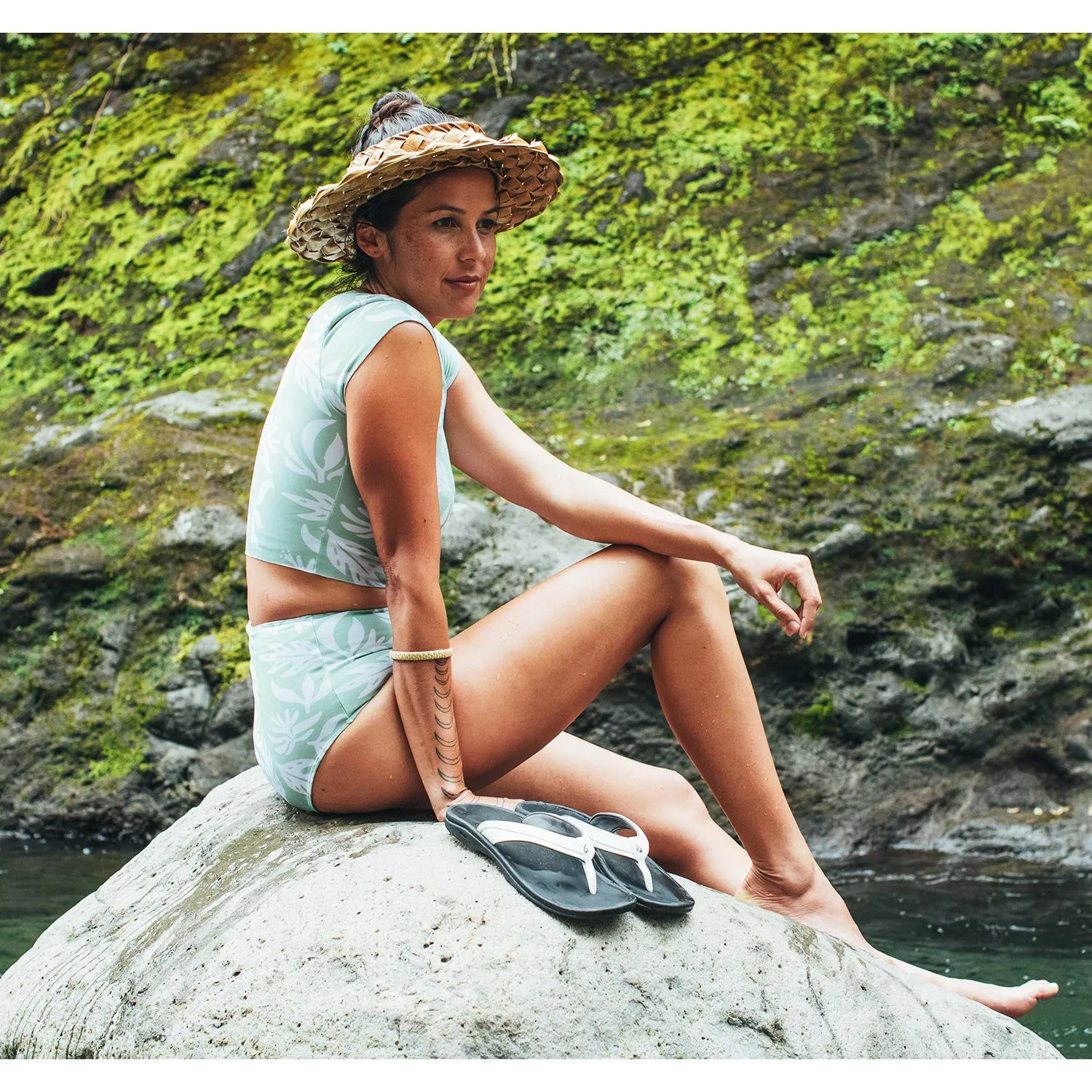 Women's OluKai Ohana Blueberry/Black Synthetic