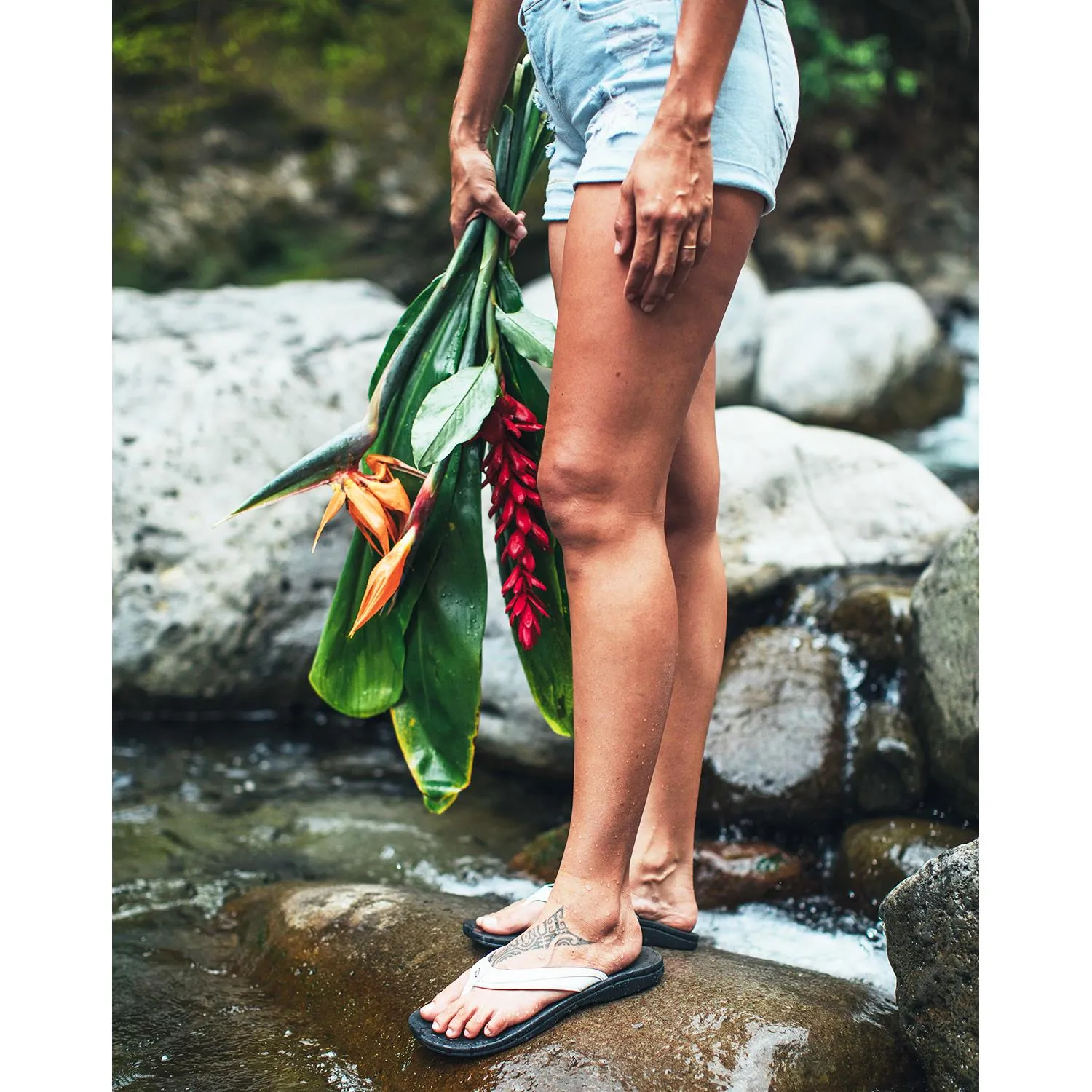 Women's OluKai Ohana Blueberry/Black Synthetic