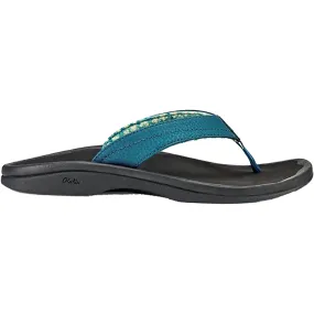 Women's OluKai Ohana Teal/Black Synthetic